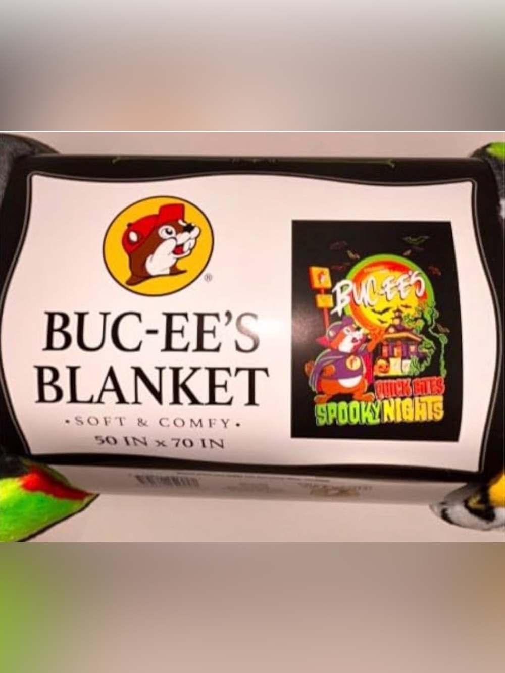 Buc-ee’s Spooky Nights Halloween Blanket - NWT - 50”x70”